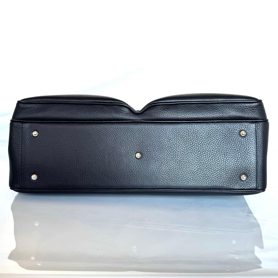 【値引不可】カルティエ　サントス　ビジネスバッグ　レザー　ダークブラウン