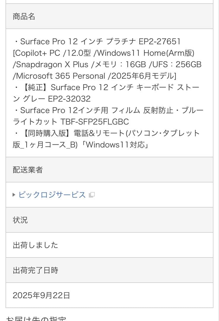 サーフェスプロ12インチ