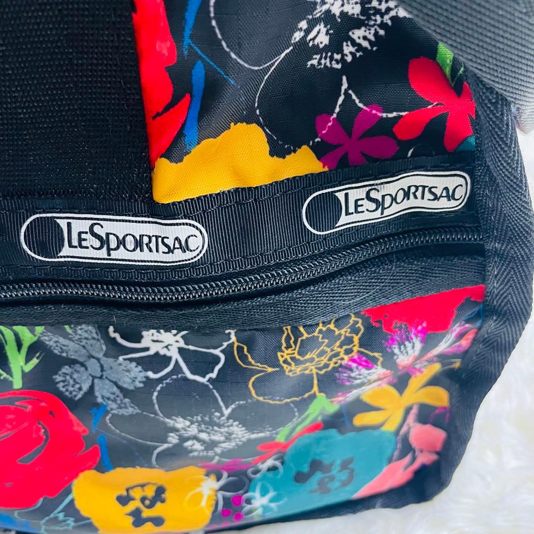 未使用品 LeSportsac レスポートサック ボストンバッグ 花柄 大容量