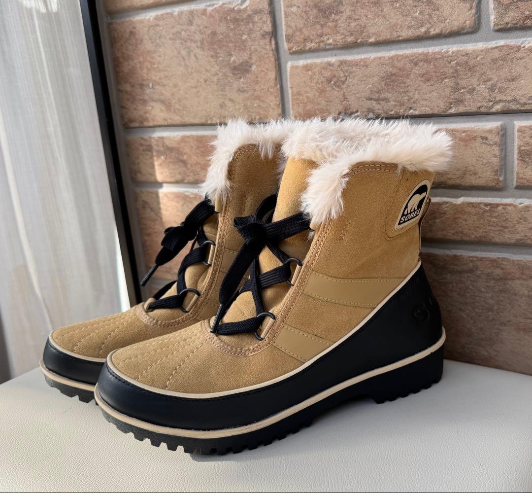 【美品】SOREL ソレル ブーツ ベージュ スノーブーツ TIVORI II