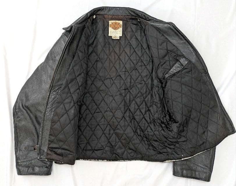 80s USA製 ハーレーダビッドソン レザージャケット　トラッカージャケット