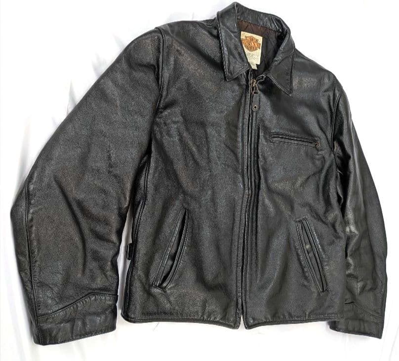 80s USA製 ハーレーダビッドソン レザージャケット　トラッカージャケット