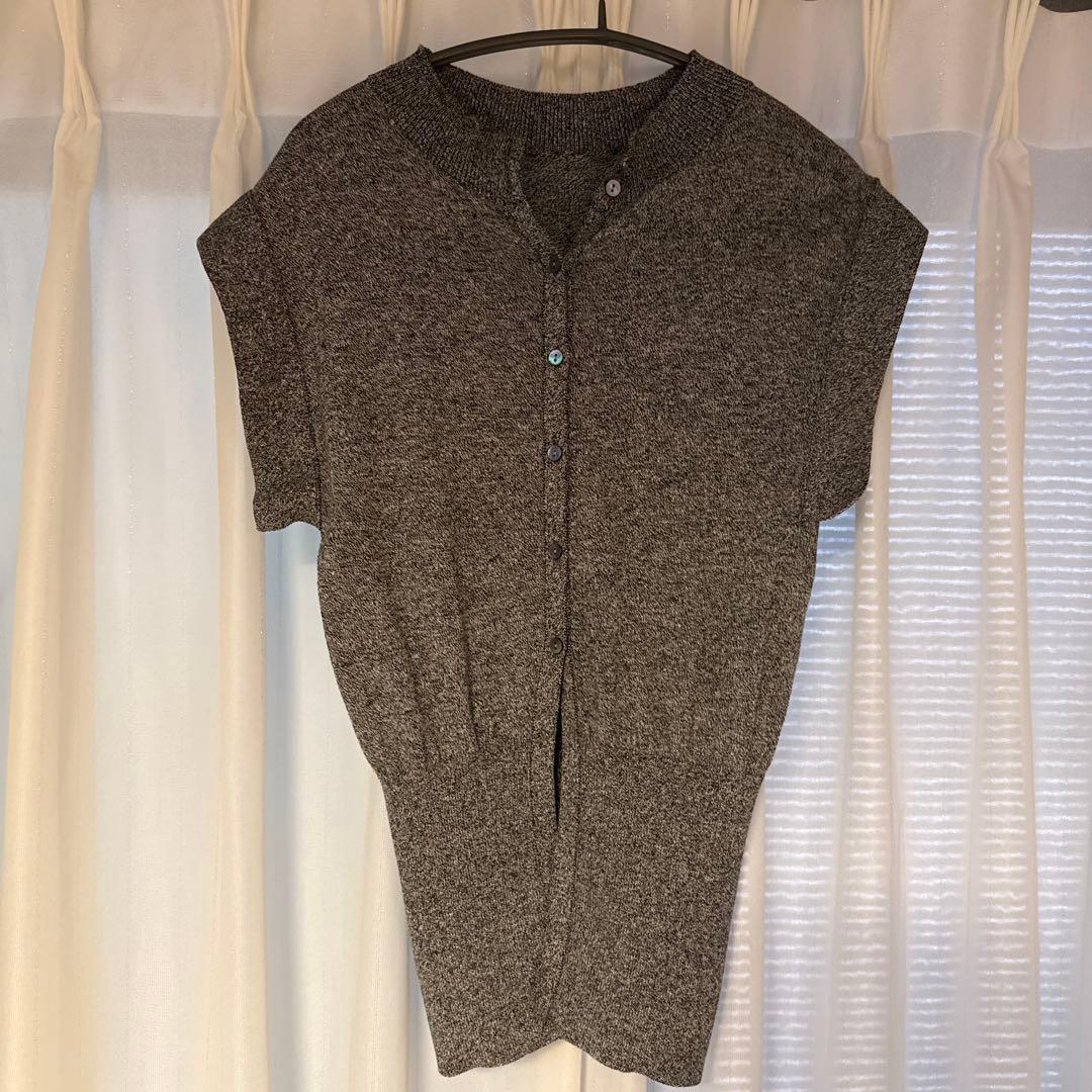 トップス MYNE 2WAY SQUARE KNIT/BLACK