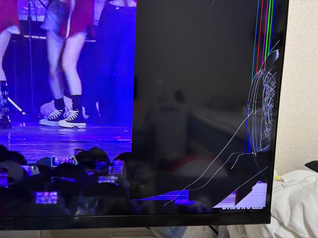 SONY BRAVIA 2024年　倍速　43 4K 本体 ひび割れあり