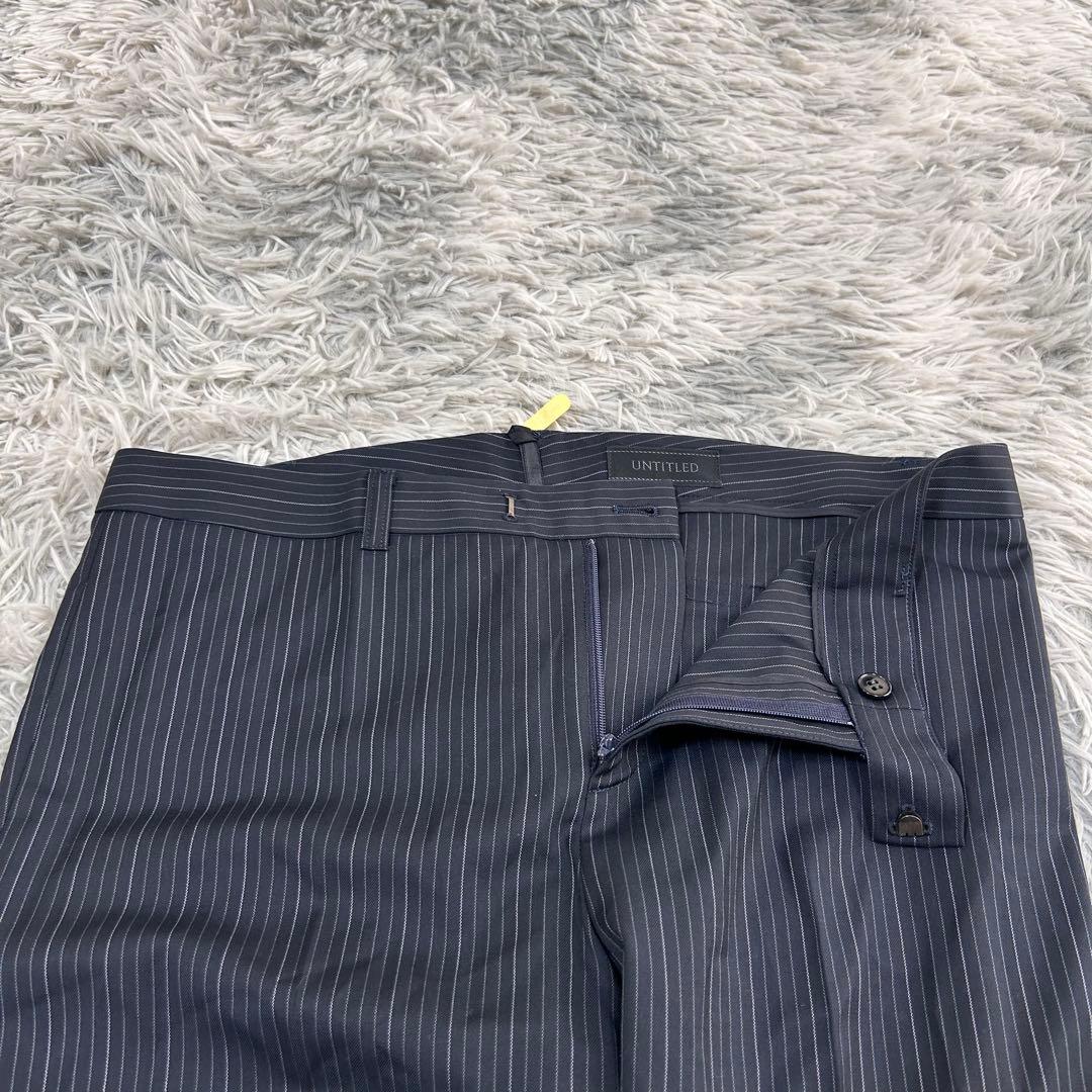 m6275【美品 アンタイトル】ビジネス パンツスーツ 上下 XL-2XL 黒