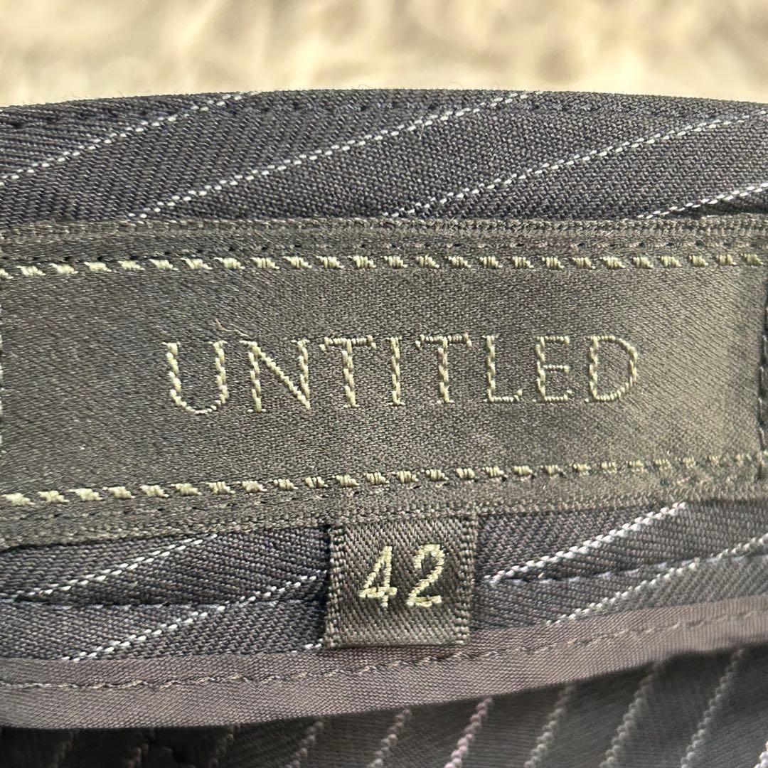 m6275【美品 アンタイトル】ビジネス パンツスーツ 上下 XL-2XL 黒