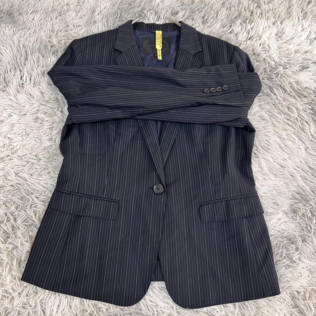 m6275【美品 アンタイトル】ビジネス パンツスーツ 上下 XL-2XL 黒