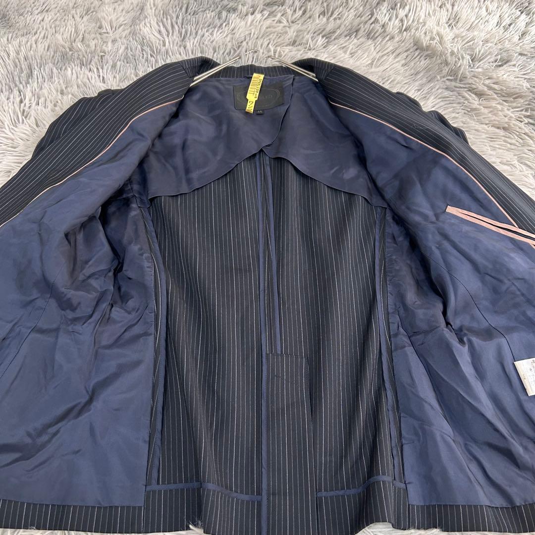 m6275【美品 アンタイトル】ビジネス パンツスーツ 上下 XL-2XL 黒