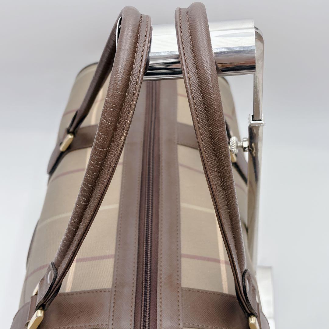 Burberrys’ ボストンバッグ 玉虫色　ヴィンテージ　旅行バック