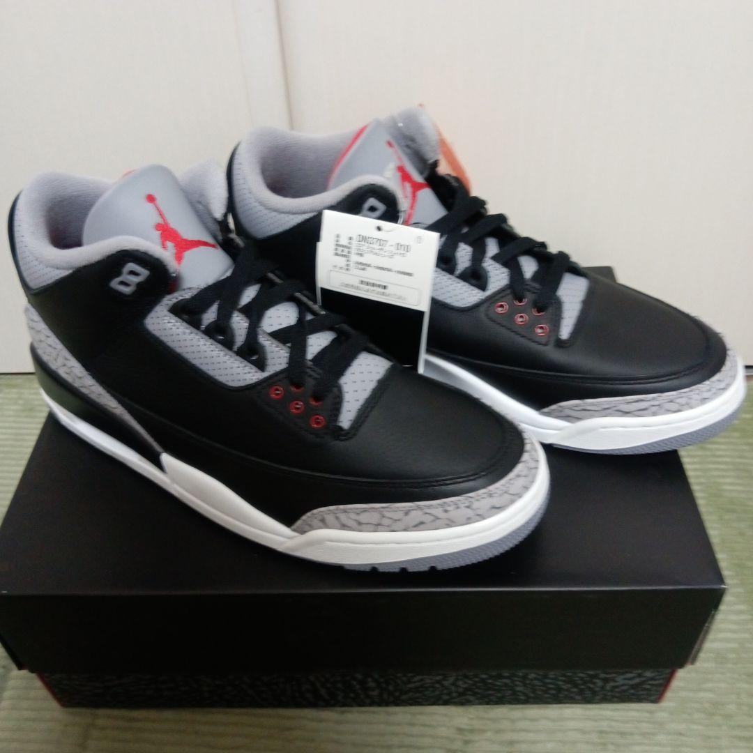 靴 Nike Air Jordan 3 Retro \"Black Cement\"