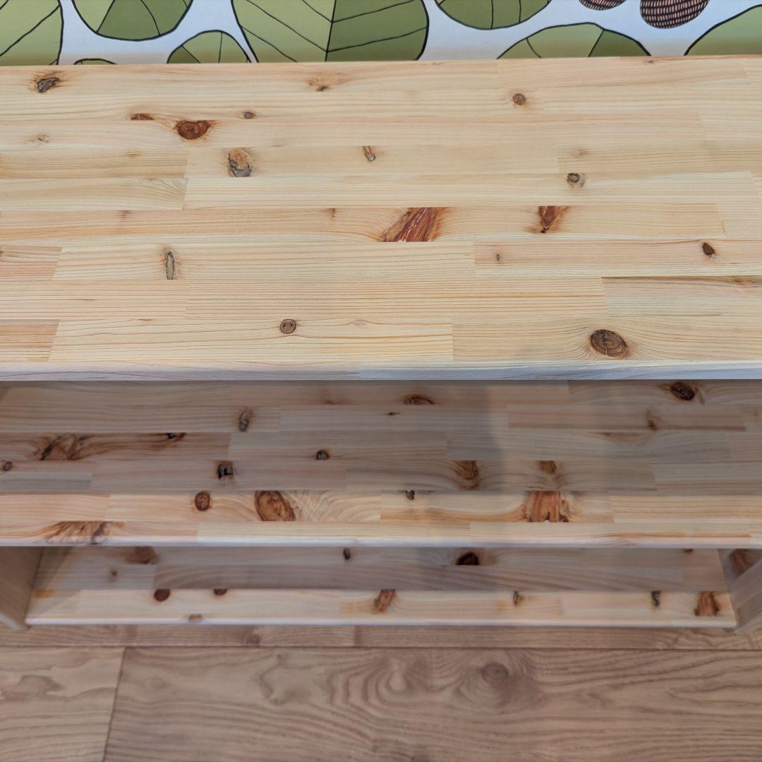 オープンシェルフ　木製棚　✨　檜　本棚　トロファスト　絵本棚　モンテッソーリ