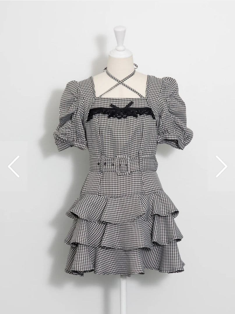 『pium』ティアードフリルミニワンピース