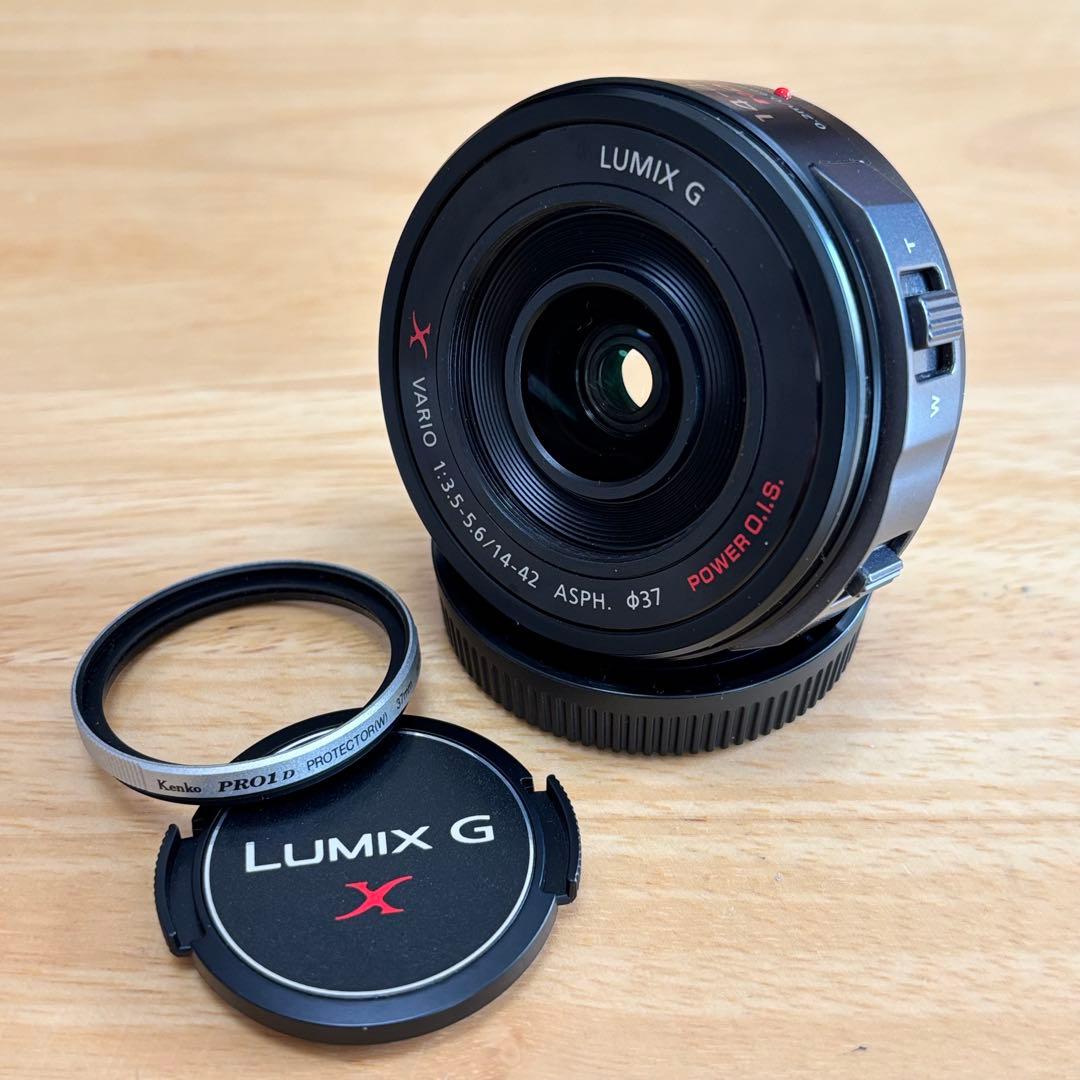 マイクロフォーサーズ3倍ズームレンズ H-PS14042 ブラック