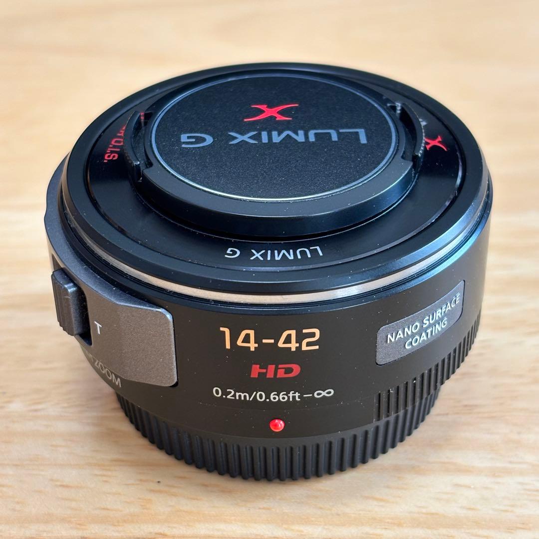 マイクロフォーサーズ3倍ズームレンズ H-PS14042 ブラック
