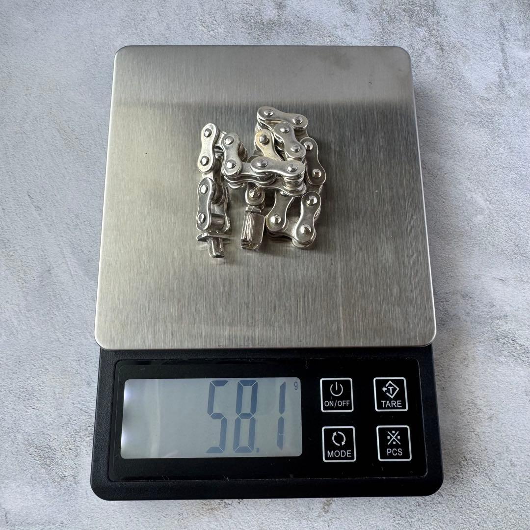 ヴィンテージ ヘビーバイクチェーンブレスレット シルバー925 メキシコ製