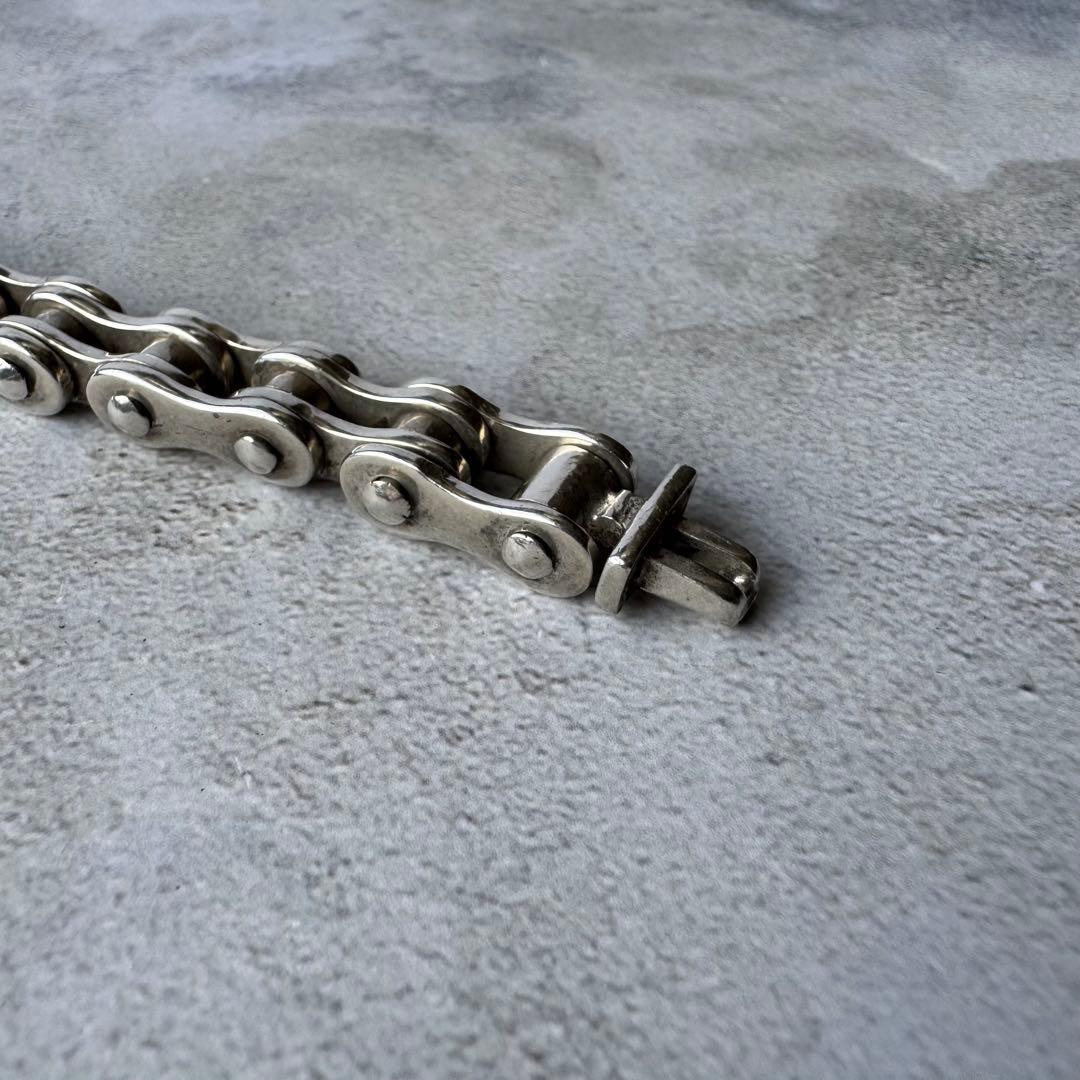 ヴィンテージ ヘビーバイクチェーンブレスレット シルバー925 メキシコ製