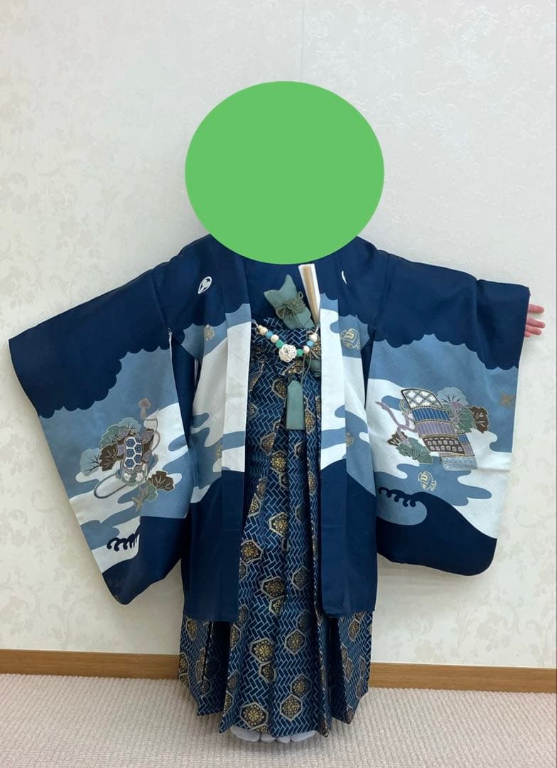 七五三 五歳 男児 着物&羽織&袴&角帯