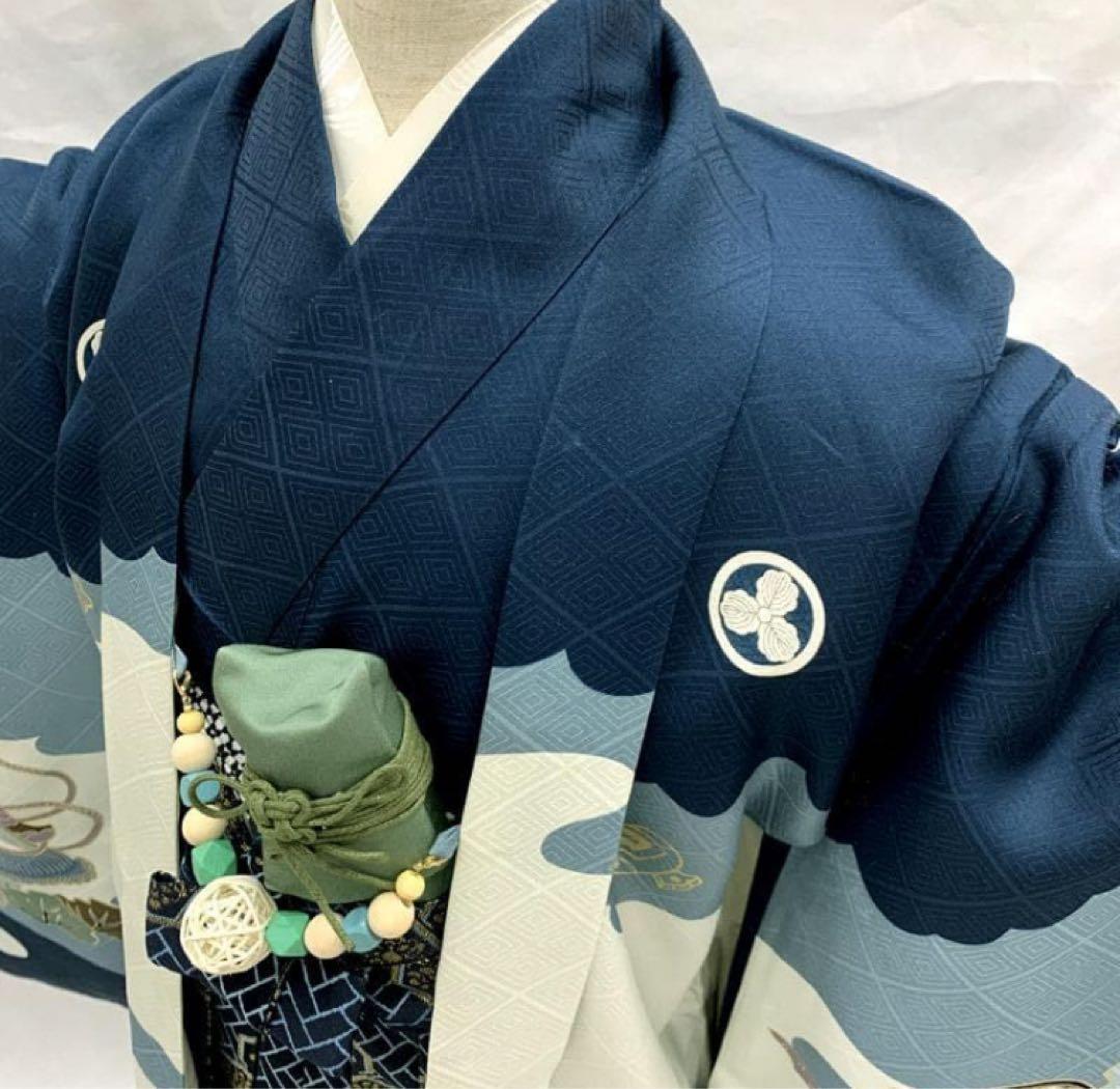 七五三 五歳 男児 着物&羽織&袴&角帯