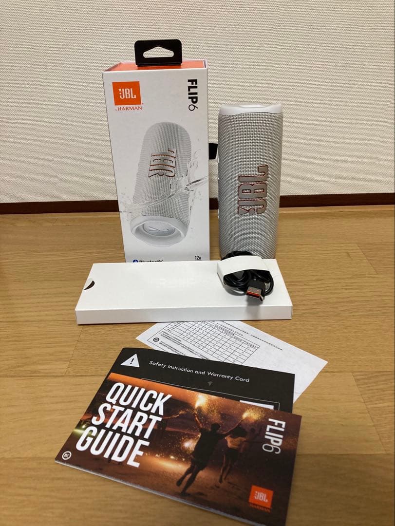 JBL FLIP6 ワイヤレススピーカー ホワイト