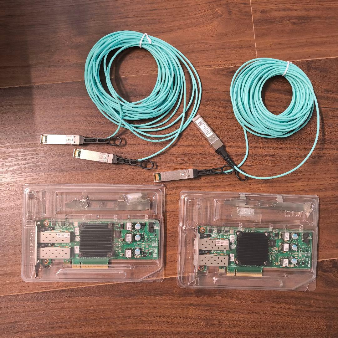 新品未使用MCX4121A　25GbE SFP28 25Gbps AOCケーブル