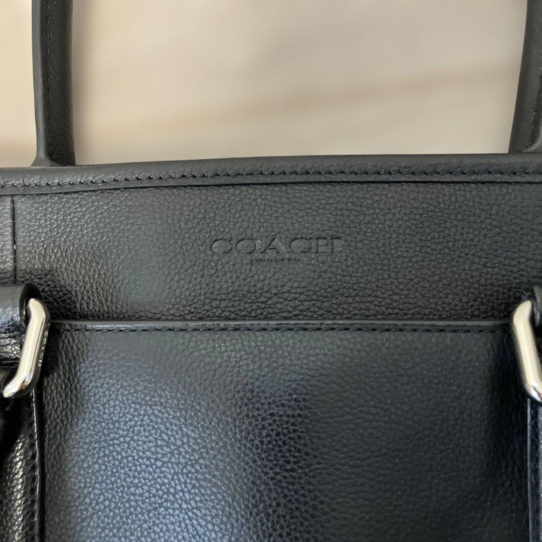 美品 COACH ブラック トートバッグ