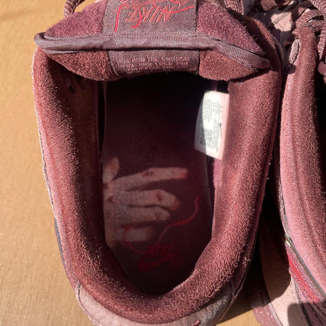 SB DUNK LOW PRM City of love バーガンディ27.5