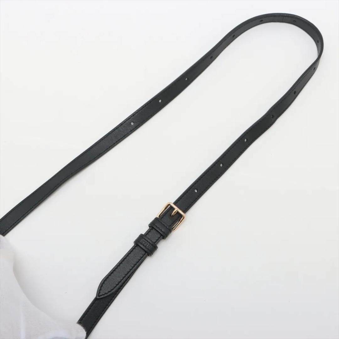 セリーヌ クレシー レザー ウエストポーチ ブラック　CELINE　ボディバッグ