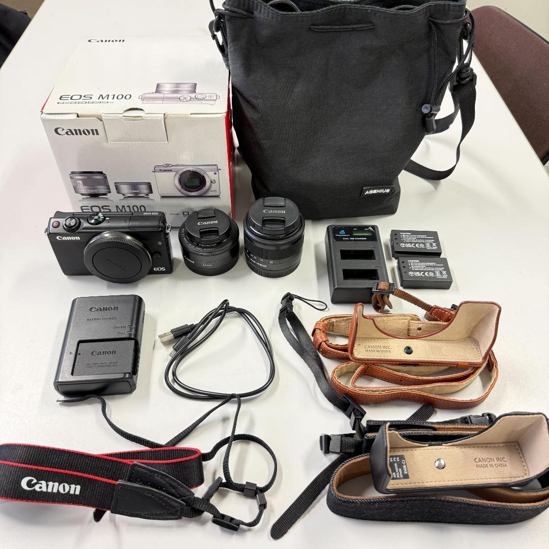 【初心者おすすめ】Canon EOS M100 ダブルレンズキット 豪華おまけ付