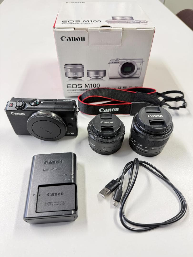 【初心者おすすめ】Canon EOS M100 ダブルレンズキット 豪華おまけ付