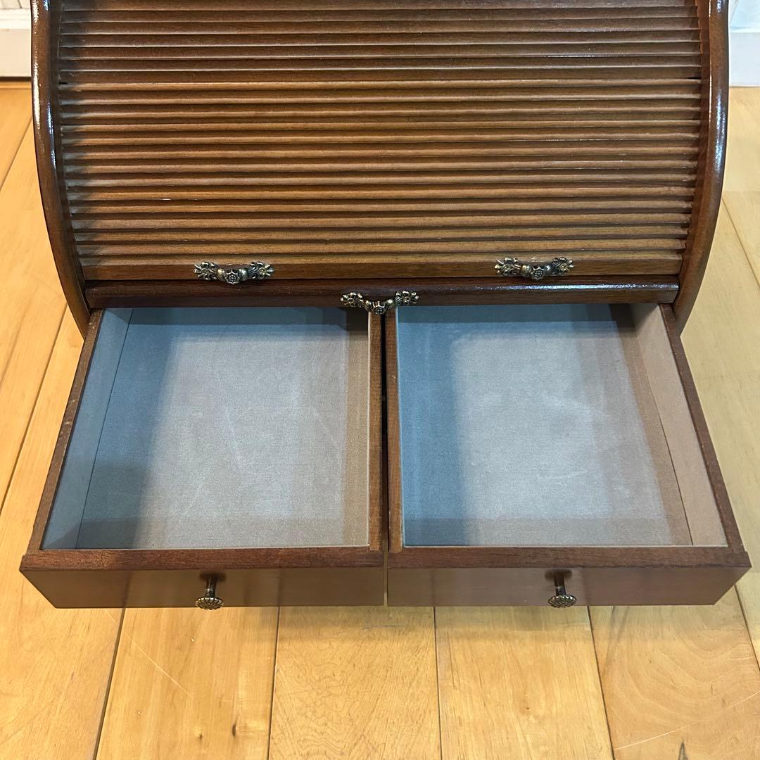 ☆アンティーク☆　木製　ジュエリーボックス　小物入れ　蛇腹