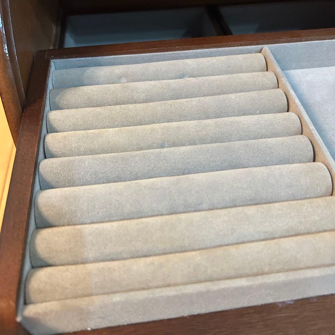 ☆アンティーク☆　木製　ジュエリーボックス　小物入れ　蛇腹