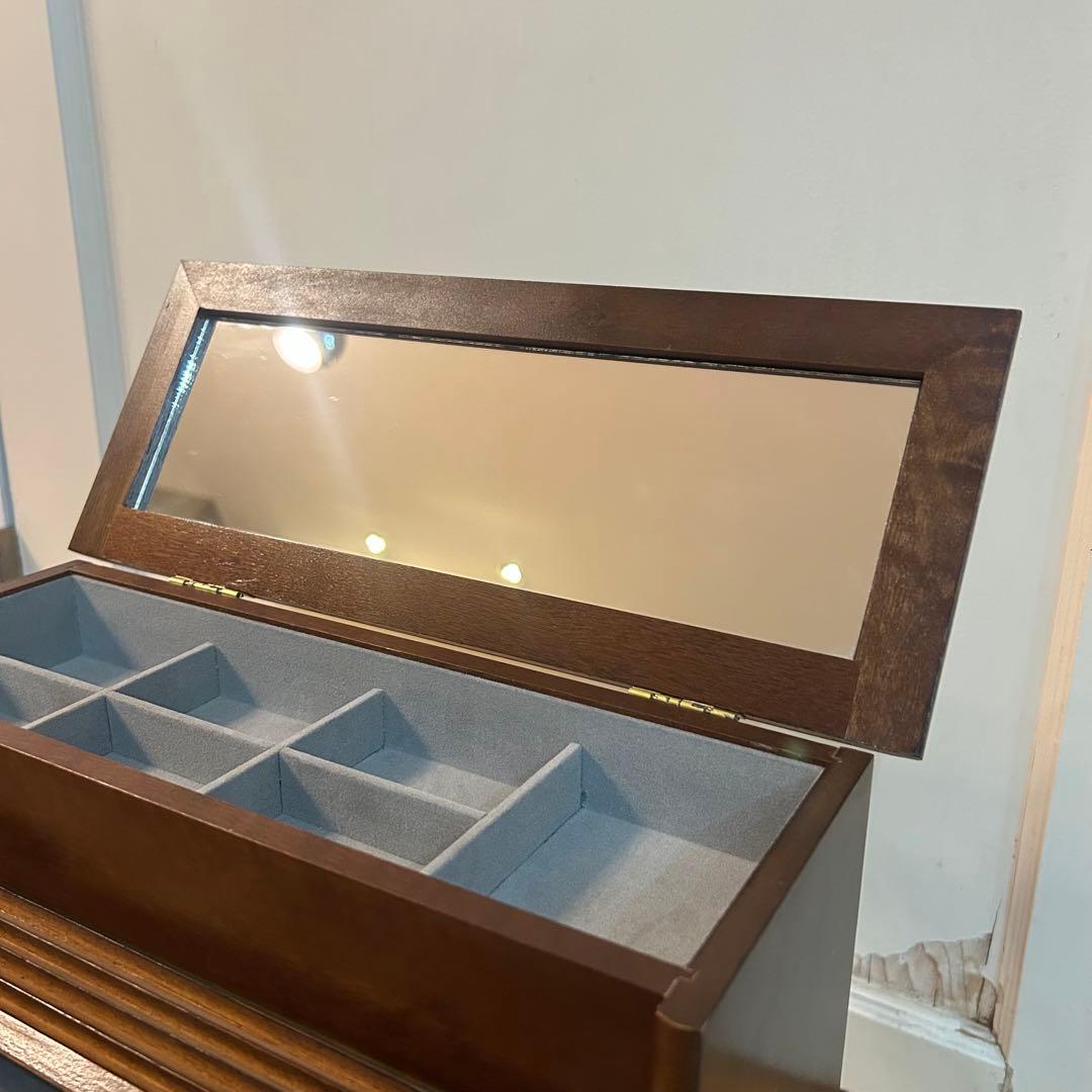 ☆アンティーク☆　木製　ジュエリーボックス　小物入れ　蛇腹