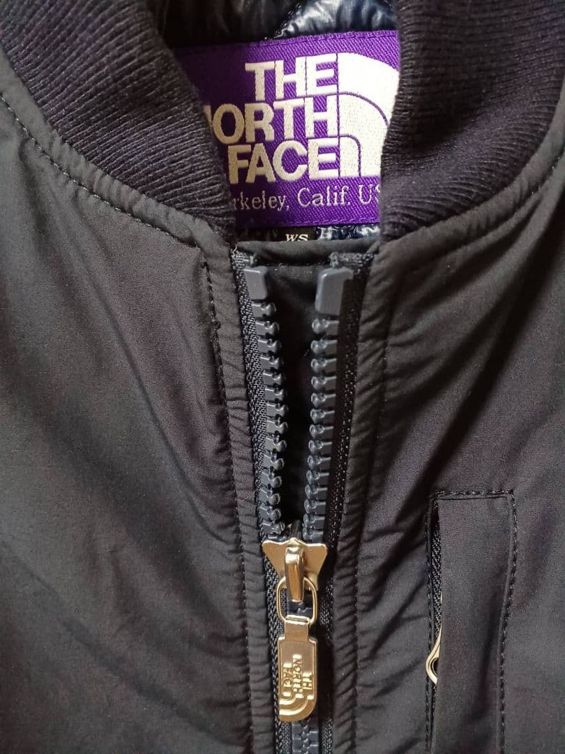 ノースフェイス　パープルレーベル　ジャケット　ブルゾン　MA-1　WS　ネイビー