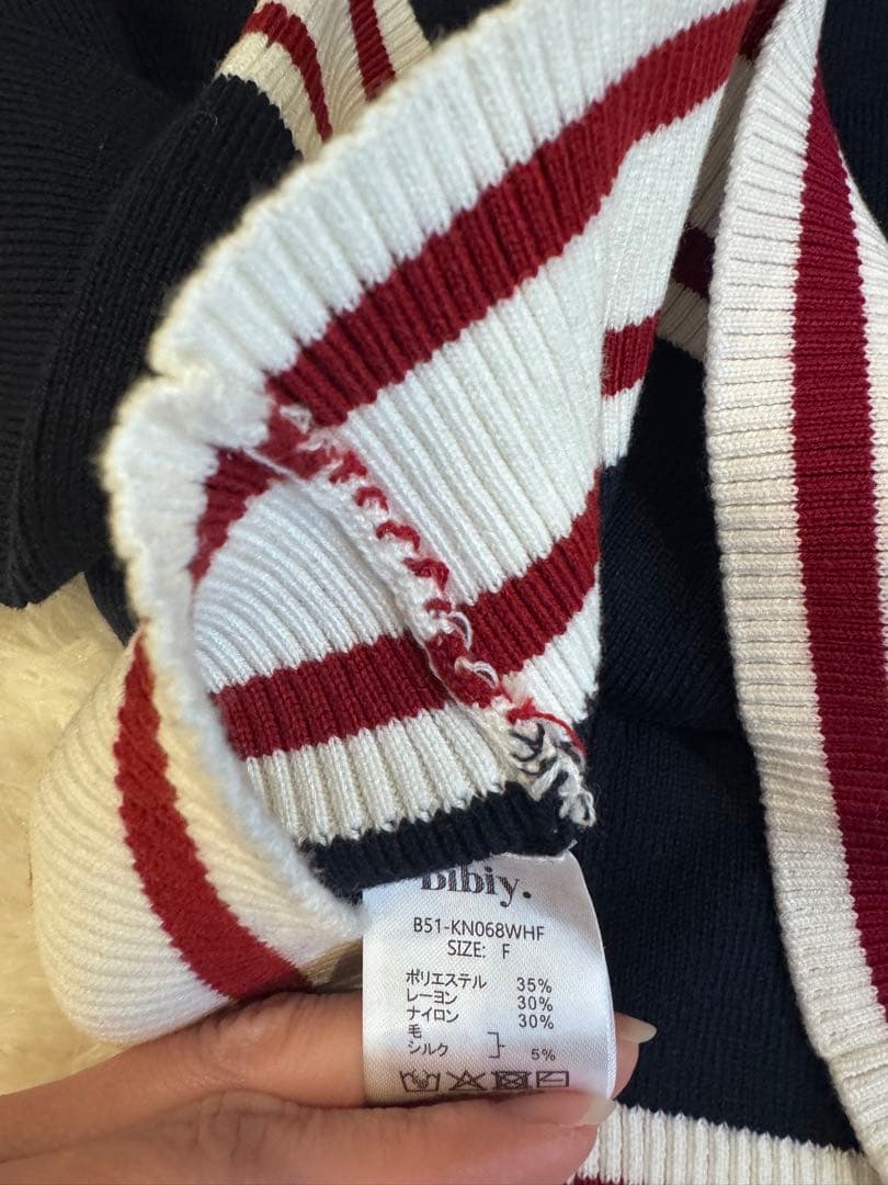 トップス Bibiy B. CLUB TIE CARDIGAN