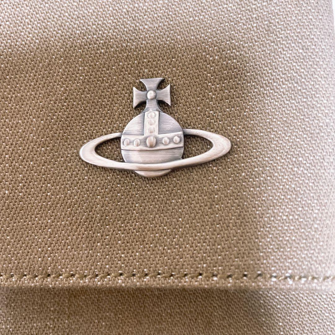 Vivienne Westwood デニム素材 本革 ショルダーバッグ A4