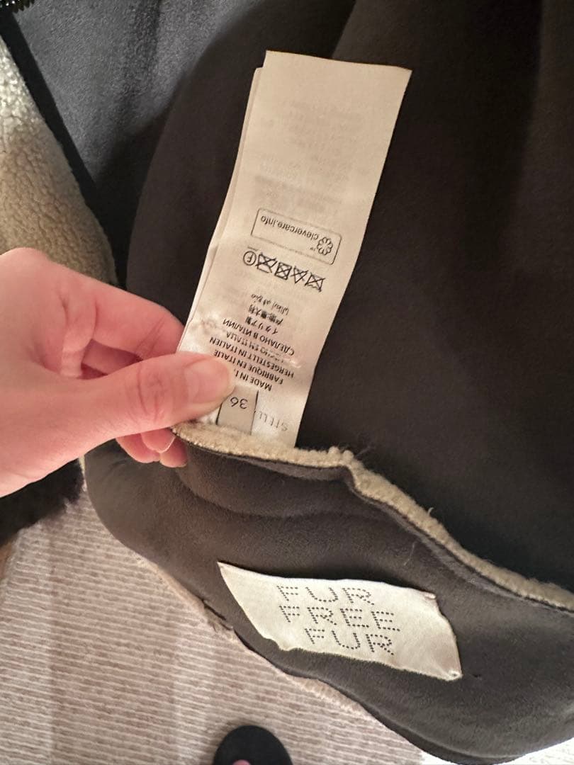 ステラマッカートニー　エコファー ブルゾン　36