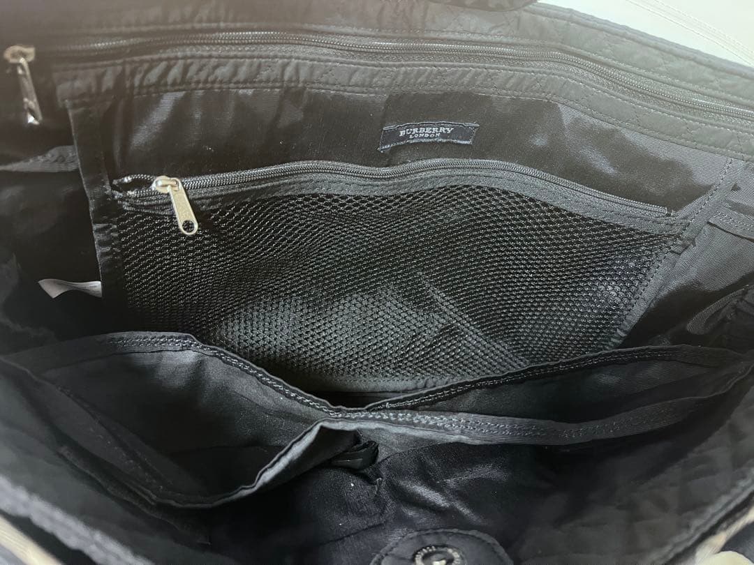 BURBERRY マザーズバッグ ブラック キルティング