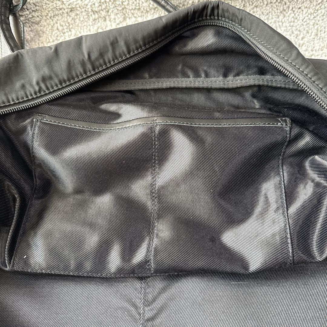 【美品】 ボーデッサン　ボストンバッグ　チュール　チェック　軽量　レザー　旅行