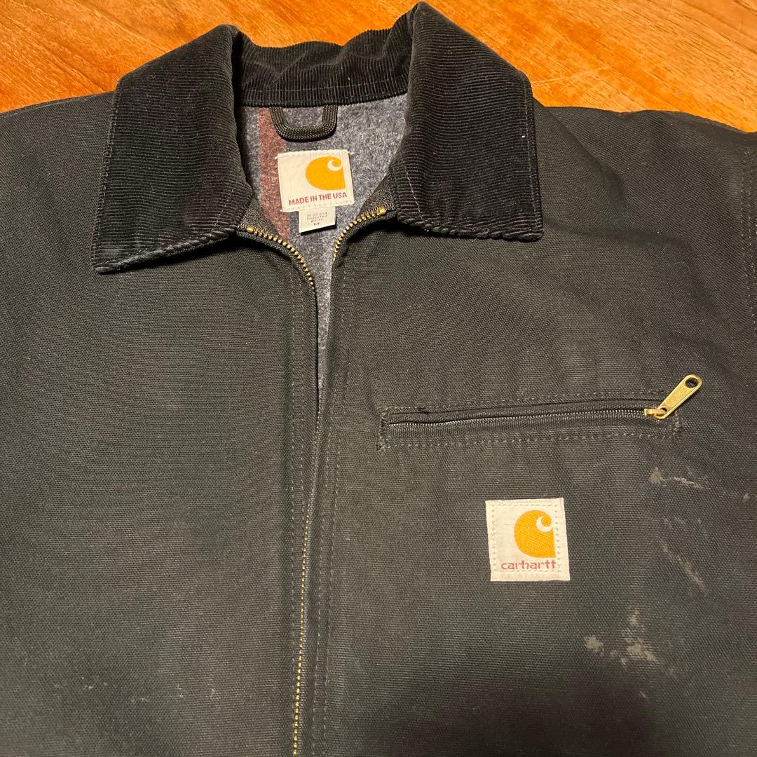 【希少USA製】 状態良好 カーハート ダック ストリート ジャケット 黒