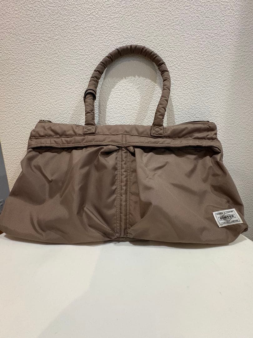 HYKE × PORTER ヘルメットバッグ Sサイズ　ベージュ