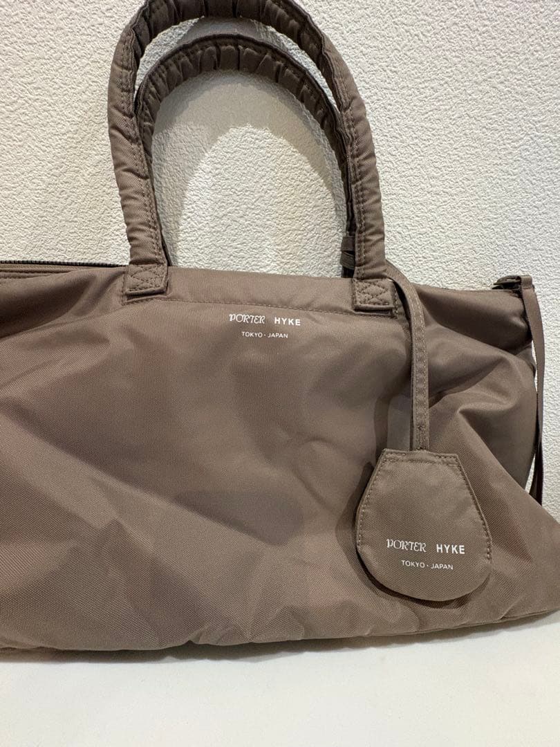 HYKE × PORTER ヘルメットバッグ Sサイズ　ベージュ