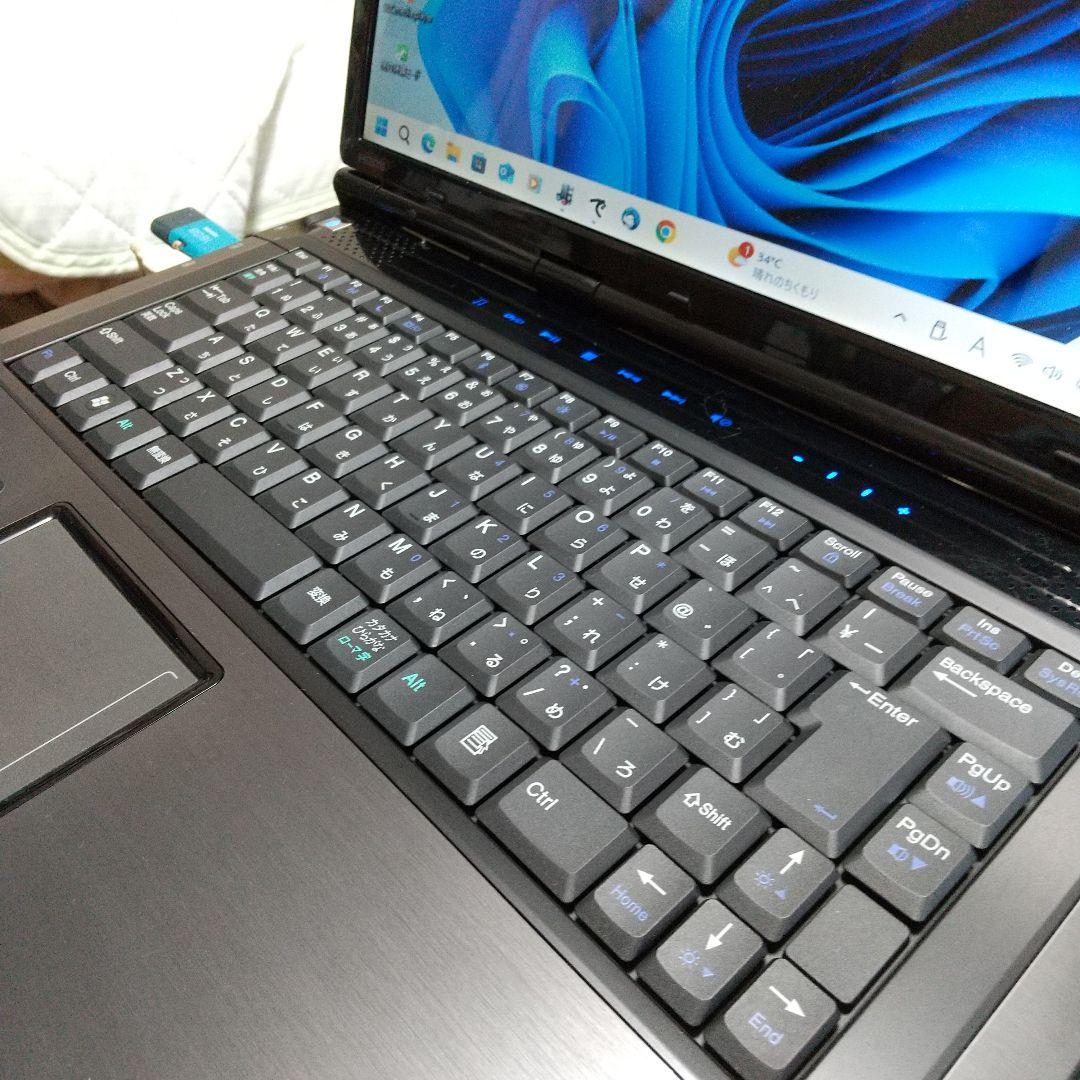 ゲートウェイ15.4インチノートPC　M-1630j　中古良品Win11即使用可