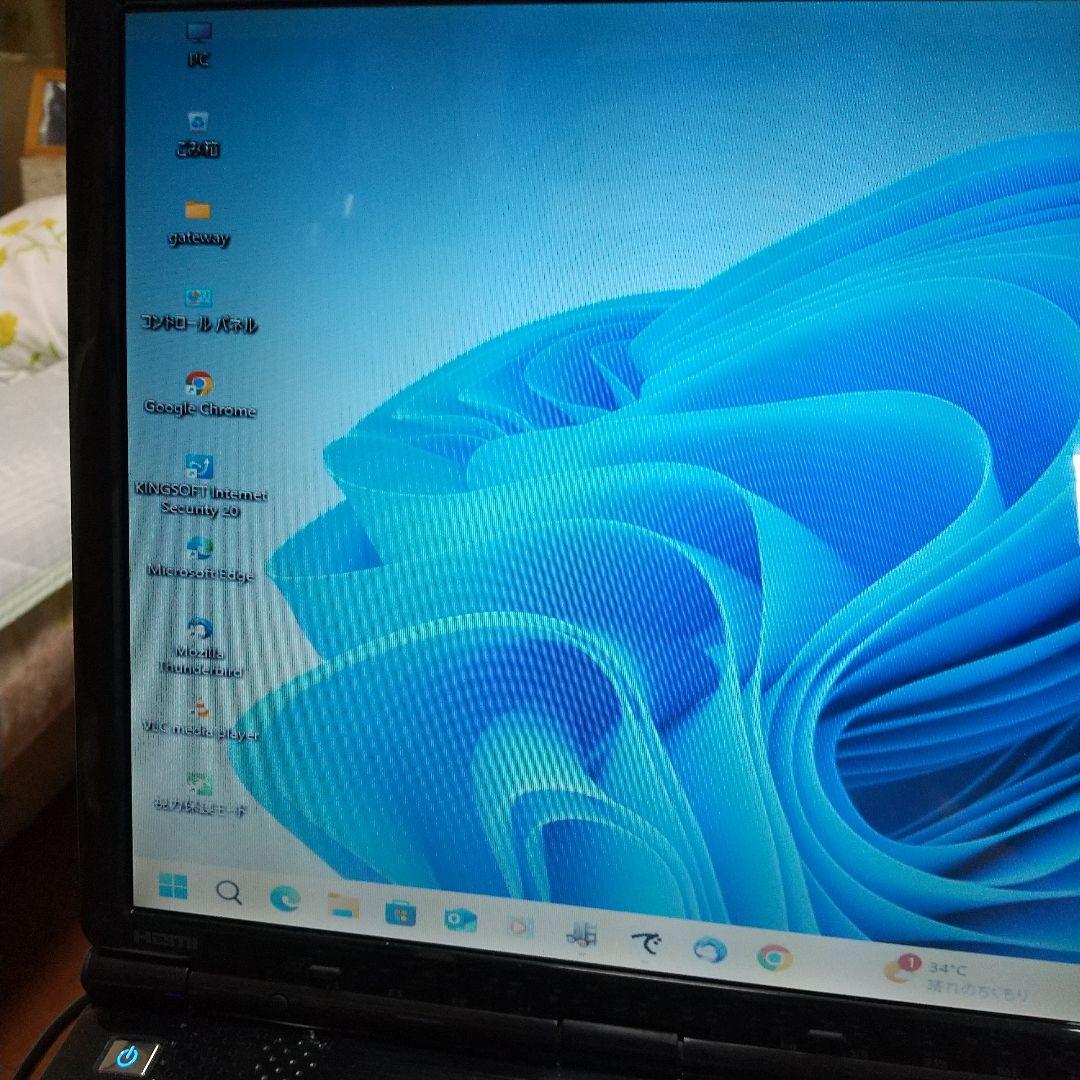 ゲートウェイ15.4インチノートPC　M-1630j　中古良品Win11即使用可