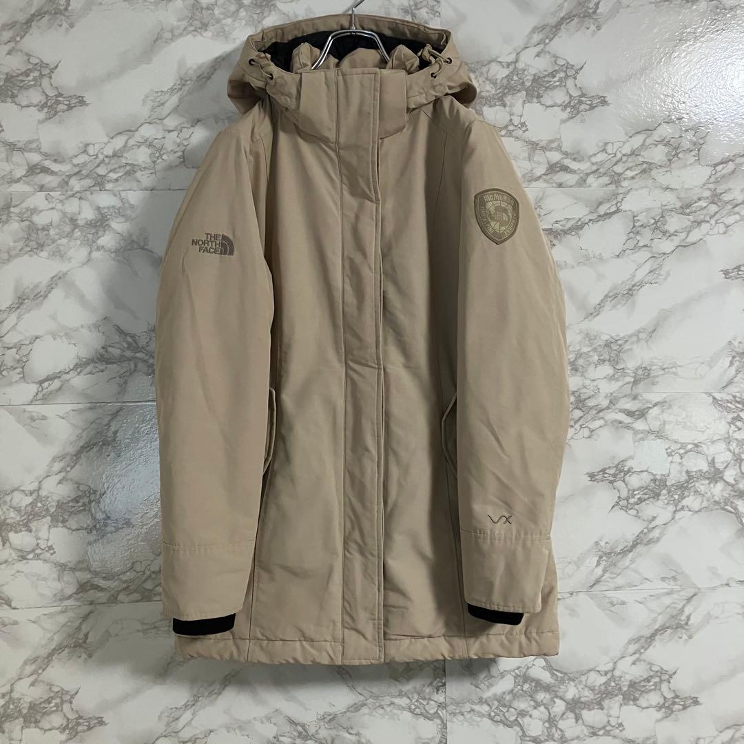ノースフェイス　マクマードパーカー　ワンポイント刺繍　ダウンコート　ベージュ　Ｍ