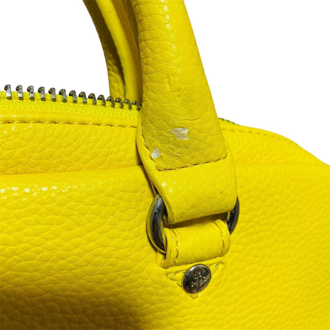 美品　CASTELBAJAC ハンドバッグ　男女兼用　カバン　おしゃれ　黄色