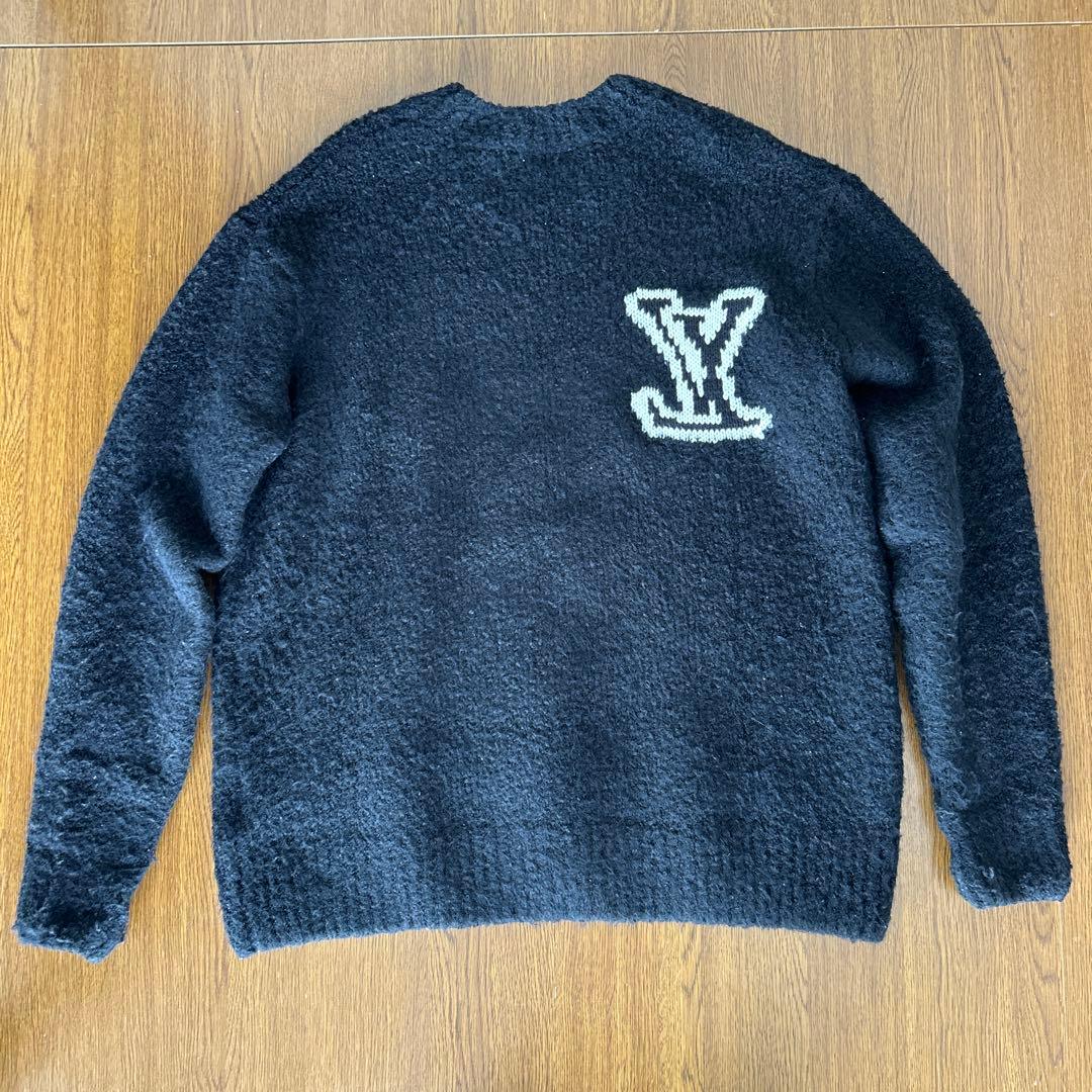 LOUIS VUITTON ルイヴィトン LV インターシャ クルーネック L