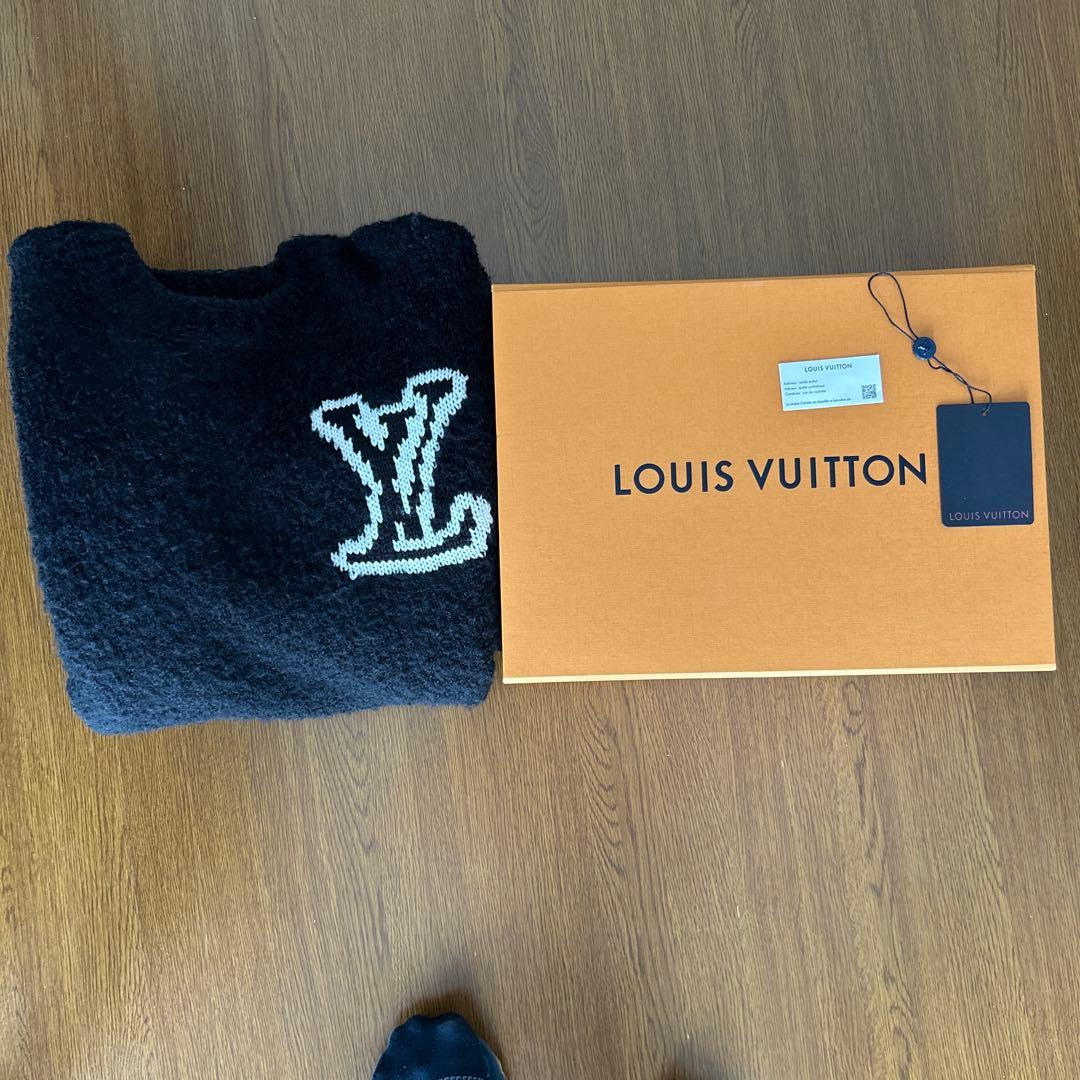 LOUIS VUITTON ルイヴィトン LV インターシャ クルーネック L