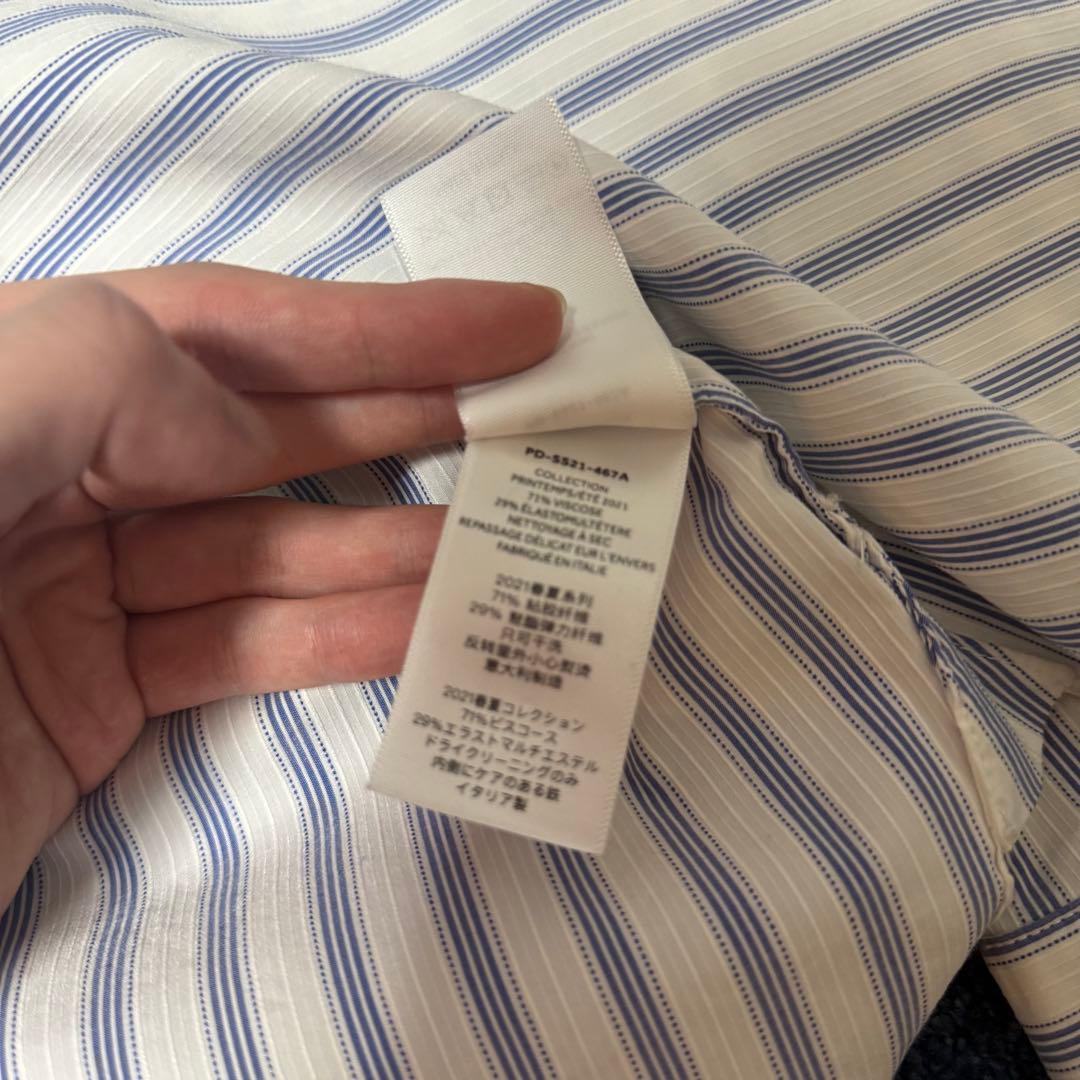 マ*ク様 PETER DO 2021SS ストライプシャツ　サイズ38