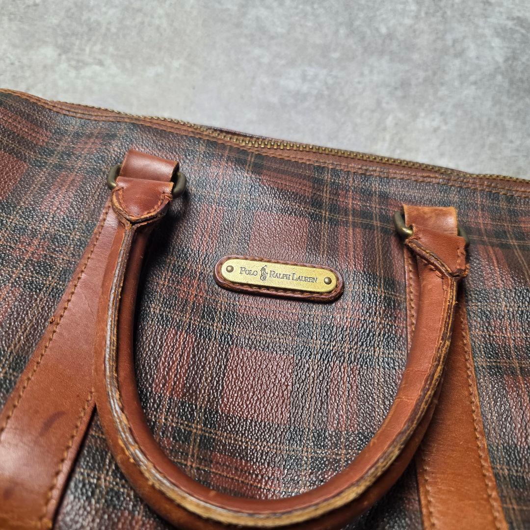 POLORALPHLAURENラルフローレン2wayボストンバッググレンチェック