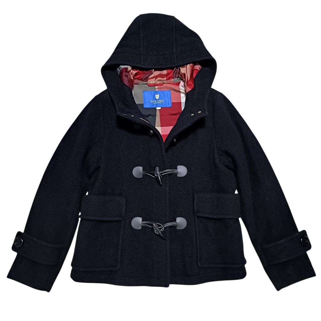 【極美品】クレストブリッジ ダッフルコート ゴールド金具 ダークネイビー 38